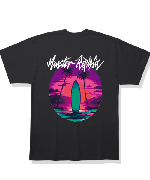 MONSTER REPUBLIC(モンスターリパブリック)の「サーフィンシェイク ラベンダーパープル Tシャツ ブラック(Tシャツ/カットソー・レディース・その他・LARGE/MEDIUM/SMALL/X-LARGE)」の1枚目の写真