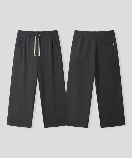 BLACK MOMENT（ブラックモーメント）の「モーメントエッセンシャルワイドパンツ[チャコールグレー]（スウェットパンツ・メンズ・チャコールグレー・SMALL/MEDIUM/LARGE）」の4枚目の写真