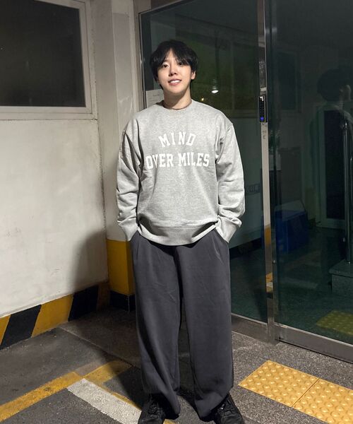 BLACK MOMENT（ブラックモーメント）の「モーメントエッセンシャルワイドパンツ[チャコールグレー]（スウェットパンツ・メンズ・チャコールグレー・SMALL/MEDIUM/LARGE）」の8枚目の写真