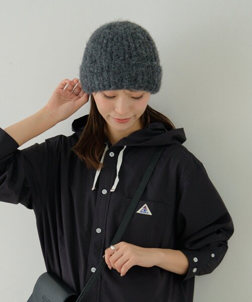 GEVACO（ゲバコ）の「【GEVACO】ニット帽（ニットキャップ/ビーニー・レディース・ホワイト/イエロー/グレー・ONE SIZE）」の16枚目の写真