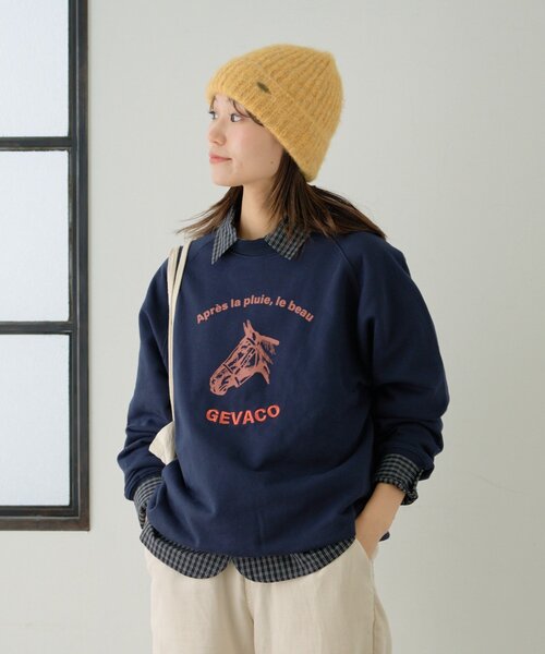 GEVACO（ゲバコ）の「【GEVACO】ニット帽（ニットキャップ/ビーニー・レディース・ホワイト/イエロー/グレー・ONE SIZE）」の9枚目の写真