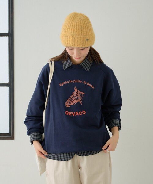 GEVACO（ゲバコ）の「【GEVACO】ニット帽（ニットキャップ/ビーニー・レディース・ホワイト/イエロー/グレー・ONE SIZE）」の8枚目の写真