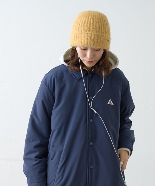 GEVACO（ゲバコ）の「【GEVACO】ニット帽（ニットキャップ/ビーニー・レディース・ホワイト/イエロー/グレー・ONE SIZE）」の6枚目の写真