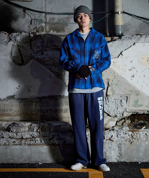 PARIS SAINT-GERMAIN（パリサンジェルマン）の「【Paris Saint-Germain / パリ・サン＝ジェルマン】 JP Ombre Check C.P.O（シャツ/ブラウス・メンズ・ブルー系その他・X-LARGE/LARGE/MEDIUM）」の5枚目の写真