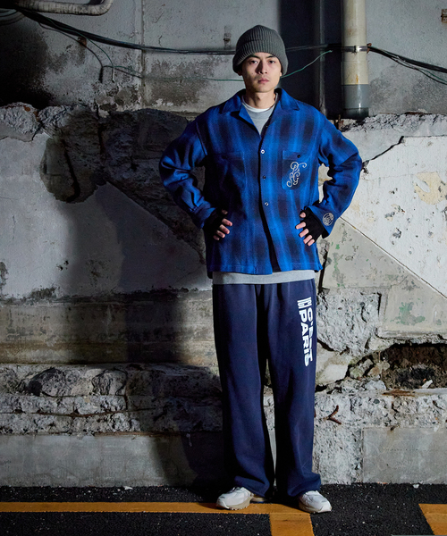 PARIS SAINT-GERMAIN（パリサンジェルマン）の「【Paris Saint-Germain / パリ・サン＝ジェルマン】 JP Ombre Check C.P.O（シャツ/ブラウス・メンズ・ブルー系その他・X-LARGE/LARGE/MEDIUM）」の6枚目の写真