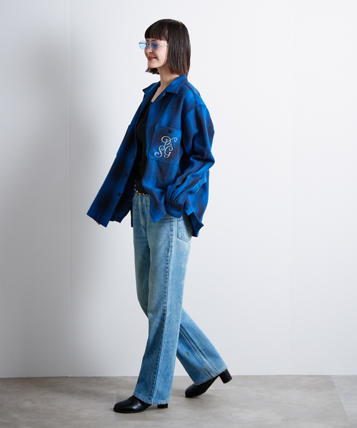 PARIS SAINT-GERMAIN（パリサンジェルマン）の「【Paris Saint-Germain / パリ・サン＝ジェルマン】 JP Ombre Check C.P.O（シャツ/ブラウス・メンズ・ブルー系その他・X-LARGE/LARGE/MEDIUM）」の15枚目の写真