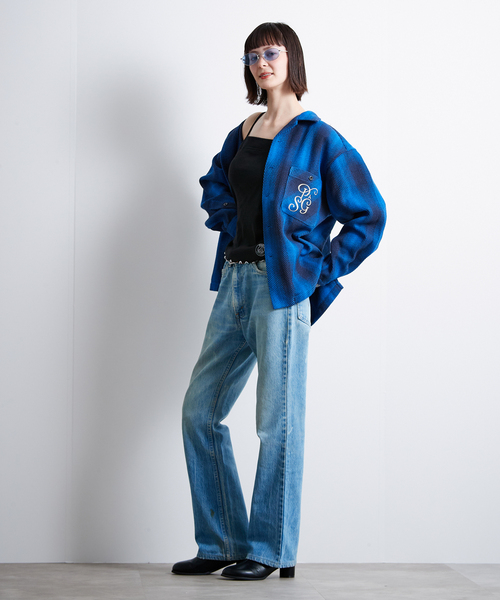 PARIS SAINT-GERMAIN（パリサンジェルマン）の「【Paris Saint-Germain / パリ・サン＝ジェルマン】 JP Ombre Check C.P.O（シャツ/ブラウス・メンズ・ブルー系その他・X-LARGE/LARGE/MEDIUM）」の22枚目の写真