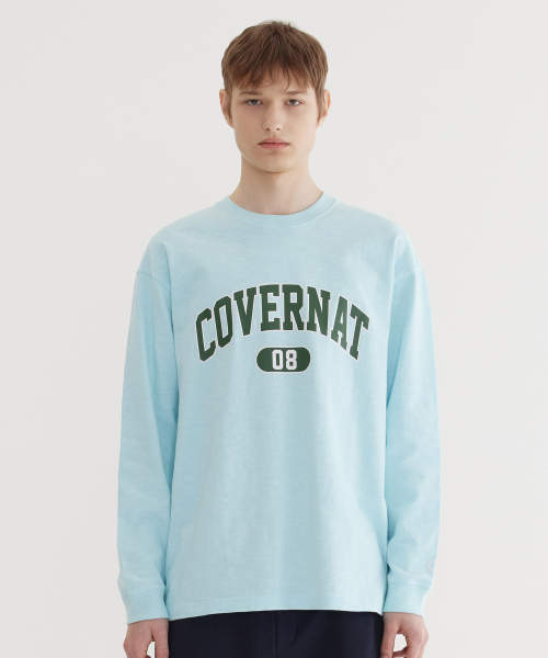 COVERNAT(カバーナット)の「スラブアーチロゴロングスリーブ スカイブルー(Tシャツ/カットソー・レディース・その他・SMALL/MEDIUM/LARGE/X-LARGE)」の1枚目の写真