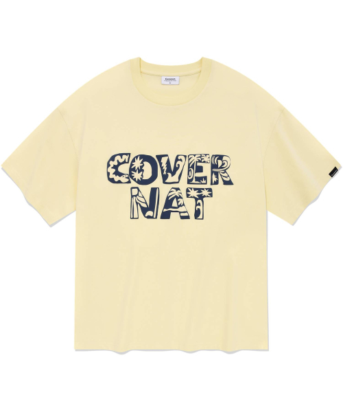 COVERNAT(カバーナット)の「トロピカルロゴTシャツライトイエロー(Tシャツ/カットソー・レディース・その他・LARGE/MEDIUM/SMALL/X-LARGE/X-SMALL)」の1枚目の写真