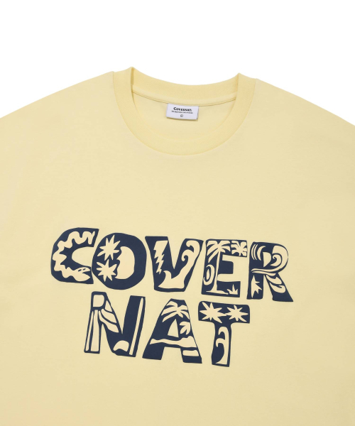 COVERNAT(カバーナット)の「トロピカルロゴTシャツライトイエロー(Tシャツ/カットソー・レディース・その他・LARGE/MEDIUM/SMALL/X-LARGE/X-SMALL)」の3枚目の写真
