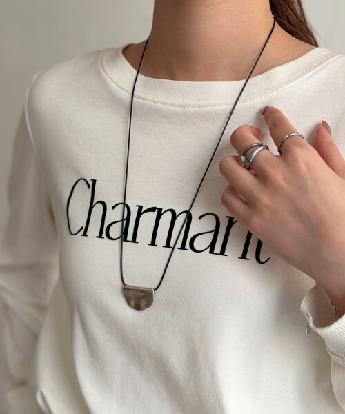 Chez toi（シェトワ）の「半月プレートネックレス（ネックレス・レディース・シルバー/ゴールド・FREE）」の3枚目の写真