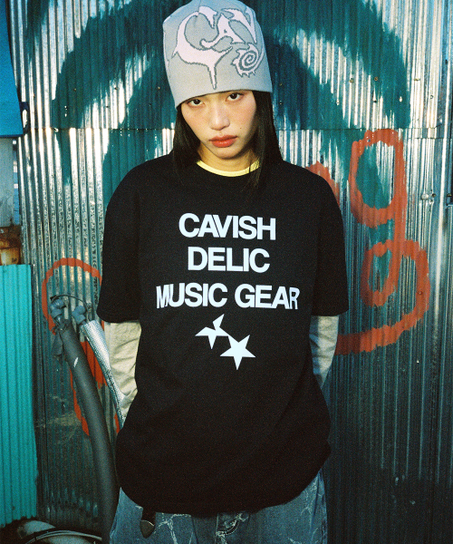 Cavish(カビシ)の「DELIC LAYERED LS TEE NAVY(CV2FSUT579A)(Tシャツ/カットソー・レディース・ネイビー・LARGE/MEDIUM/SMALL)」の1枚目の写真