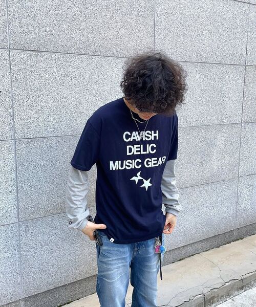 Cavish(カビシ)の「DELIC LAYERED LS TEE NAVY(CV2FSUT579A)(Tシャツ/カットソー・レディース・ネイビー・LARGE/MEDIUM/SMALL)」の10枚目の写真