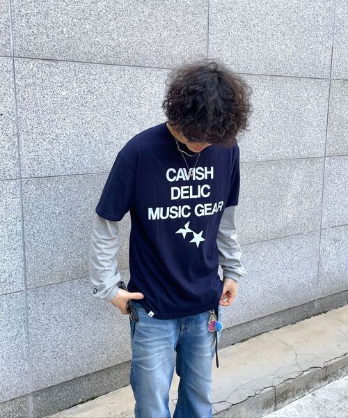 Cavish(カビシ)の「DELIC LAYERED LS TEE NAVY(CV2FSUT579A)(Tシャツ/カットソー・レディース・ネイビー・LARGE/MEDIUM/SMALL)」の11枚目の写真