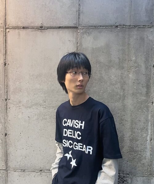 Cavish(カビシ)の「DELIC LAYERED LS TEE NAVY(CV2FSUT579A)(Tシャツ/カットソー・レディース・ネイビー・LARGE/MEDIUM/SMALL)」の2枚目の写真