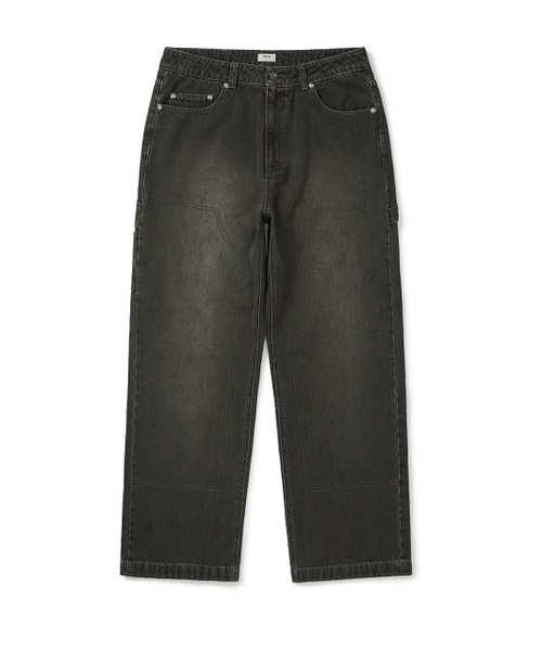 MMLG（エムエムエルジー）の「[Mmlg] WASHED CARPENTER REGULAR DENIM PANTS (BLACK)（デニムパンツ・レディース・その他・SMALL/MEDIUM/LARGE/X-SMALL）」の2枚目の写真