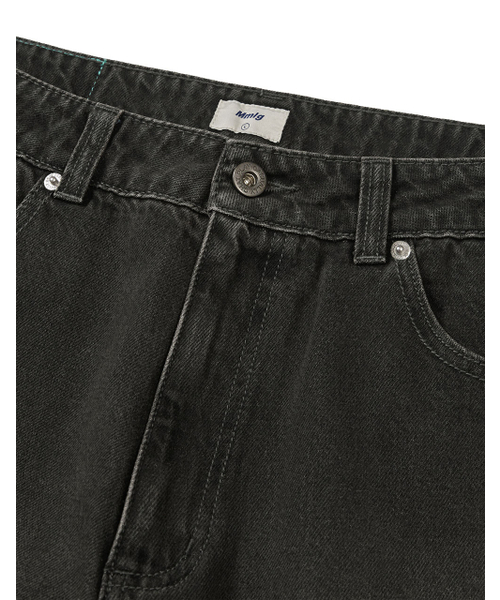 MMLG（エムエムエルジー）の「[Mmlg] WASHED CARPENTER REGULAR DENIM PANTS (BLACK)（デニムパンツ・レディース・その他・SMALL/MEDIUM/LARGE/X-SMALL）」の4枚目の写真
