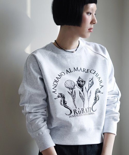 RUBATI(ルバティ)の「Shell Flower Sweatshirt (ICE MELANGE)(スウェット・レディース・その他・size2/size1)」の1枚目の写真