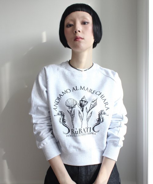 RUBATI(ルバティ)の「Shell Flower Sweatshirt (ICE MELANGE)(スウェット・レディース・その他・size2/size1)」の2枚目の写真