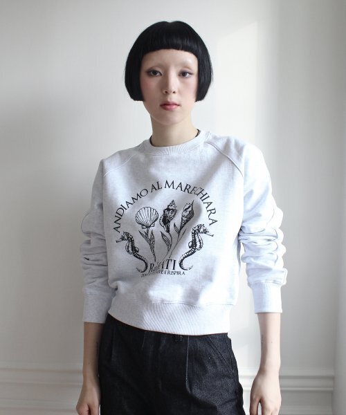RUBATI(ルバティ)の「Shell Flower Sweatshirt (ICE MELANGE)(スウェット・レディース・その他・size2/size1)」の3枚目の写真
