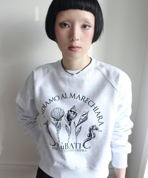 RUBATI(ルバティ)の「Shell Flower Sweatshirt (ICE MELANGE)(スウェット・レディース・その他・size2/size1)」の4枚目の写真