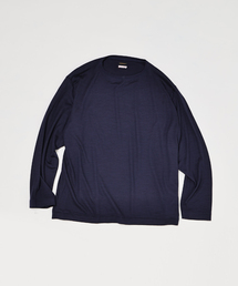 Ets.MATERIAUX（マテリオ）の「【L`etiquette × EDIFICE】ウール ボート ネック Tシャツ（Tシャツ/カットソー）」