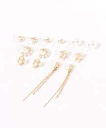 GLOBAL WORK | パールイヤリング7点SET/629959(イヤリング)