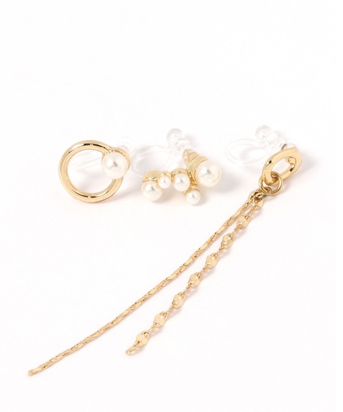 GLOBAL WORK（グローバルワーク）の「パールイヤリング7点SET/629959（イヤリング・レディース・ゴールド系その他/ゴールド系3/ゴールド系1・FREE）」の6枚目の写真