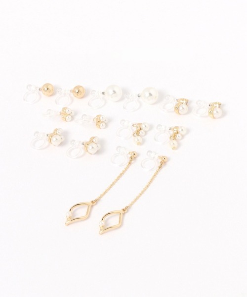 GLOBAL WORK（グローバルワーク）の「パールイヤリング7点SET/629959（イヤリング・レディース・ゴールド系その他/ゴールド系3/ゴールド系1・FREE）」の12枚目の写真