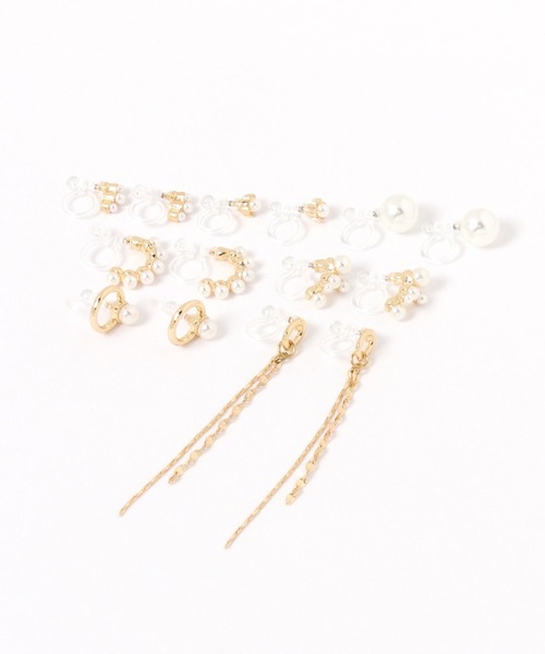 GLOBAL WORK（グローバルワーク）の「パールイヤリング7点SET/629959（イヤリング・レディース・ゴールド系その他/ゴールド系3/ゴールド系1・FREE）」の13枚目の写真