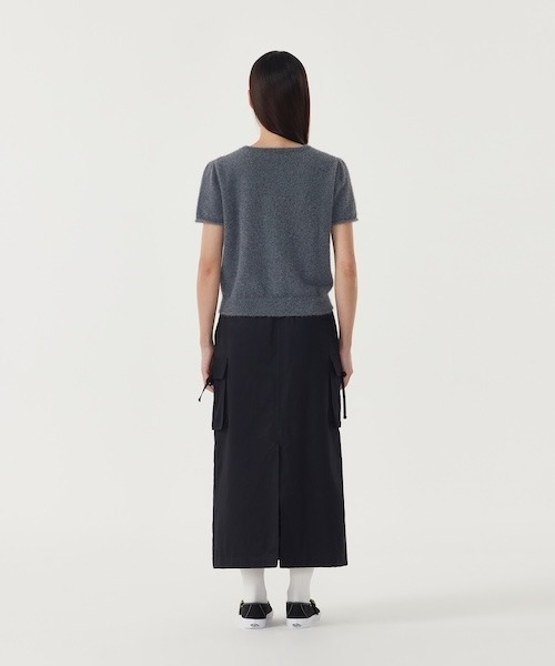 COVERNAT（カバーナット）の「WOMEN HAIRY HALF KNIT（ニット/セーター・レディース・ライトグレー/チャコール・MEDIUM/SMALL）」の5枚目の写真