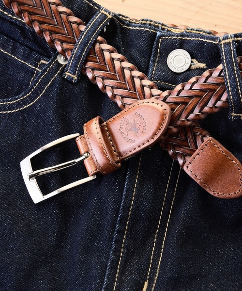 BEVERLY HILLS POLO CLUB（ビバリーヒルズポロクラブ）の「【BEVERLY HILLS POLO CLUB/ビバリーヒルズポロクラブ】編み込みベルト（ベルト・メンズ・ブラウン/ダークブラウン/ブラック・FREE）」の3枚目の写真