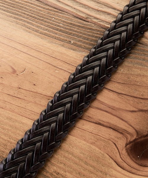 BEVERLY HILLS POLO CLUB（ビバリーヒルズポロクラブ）の「【BEVERLY HILLS POLO CLUB/ビバリーヒルズポロクラブ】編み込みベルト（ベルト・メンズ・ブラウン/ダークブラウン/ブラック・FREE）」の9枚目の写真