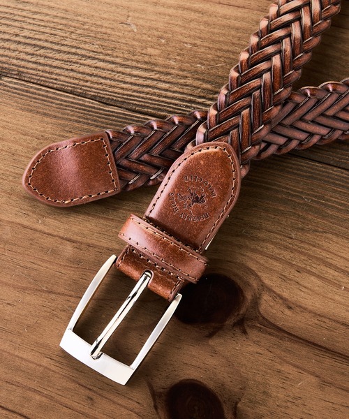 BEVERLY HILLS POLO CLUB（ビバリーヒルズポロクラブ）の「【BEVERLY HILLS POLO CLUB/ビバリーヒルズポロクラブ】編み込みベルト（ベルト・メンズ・ブラウン/ダークブラウン/ブラック・FREE）」の4枚目の写真