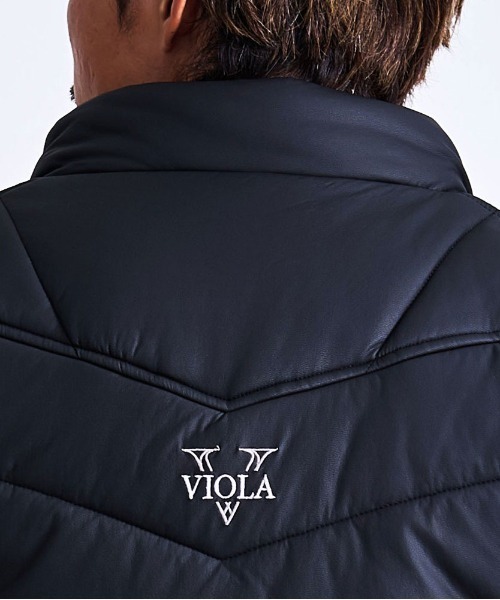 VIOLA（ヴィオラ）の「『VIOLA rumore/ヴィオラ ルモーレ』PU中綿ベスト（ダウンベスト・メンズ・ブラック/キャメル・M/L/XL）」の13枚目の写真