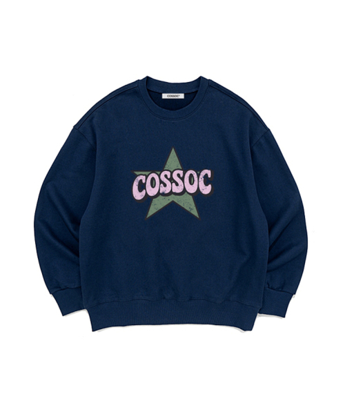 COSO（コソ）の「カラフルスターコソスウェットマンツーマン（GREY）（スウェット・レディース・グレー・MEDIUM/LARGE）」の4枚目の写真