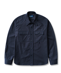 EDWARDMAX（エドワードマックス）の「Western Work Shirt 100% Cotton Navy（シャツ/ブラウス）」