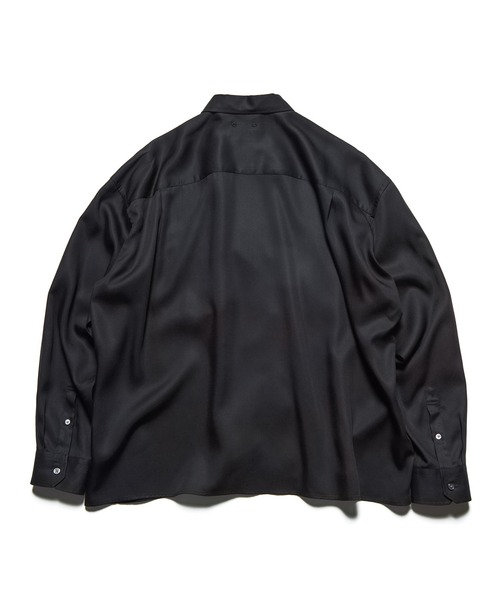 SOPHNET.(ソフネット)の「DRAPE ZIP-UP SHIRT(シャツ/ブラウス・メンズ・ブラック/オフホワイト・1/2/3/4/5)」の6枚目の写真