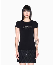 アルマーニ A/X 美形柔らかフィット総レースカットソー 可愛いパフスリーブ ARMANI EXCHANGE tシャツ 「A|X アルマーニ エクスチェンジ」フレーム