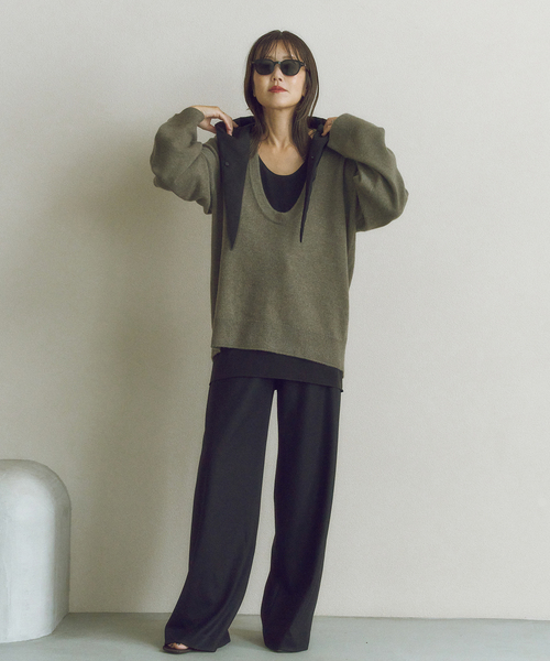 plage（プラージュ）の「《WEB限定追加》MY_Uneck ニット（ニット/セーター・レディース・ナチュラル・MEDIUM/SMALL）」の3枚目の写真