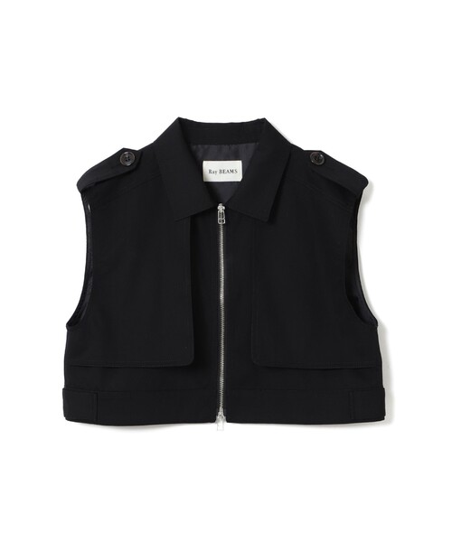 Ray BEAMS(レイビームス)の「ジップ ヨーク ベスト(ベスト・レディース・ブラック/ブラウン系その他3・ONE SIZE)」の10枚目の写真