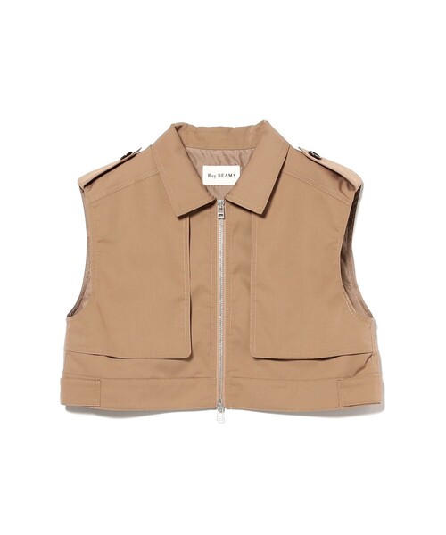 Ray BEAMS（レイビームス）の「ジップ ヨーク ベスト（ベスト・レディース・ブラック/ブラウン系その他3・ONE SIZE）」の20枚目の写真