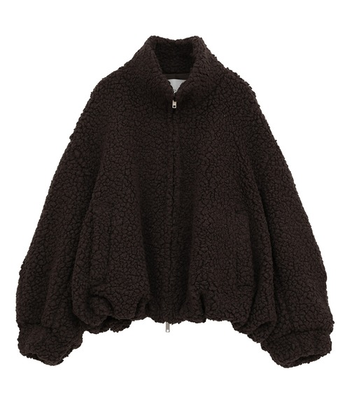 CLANE（クラネ）の「【CLANE/クラネ】BALLOON BOA BLOUSON/バルーンボアブルゾン（ブルゾン・レディース・ブラウン/グレー/アイボリー・1）」の3枚目の写真