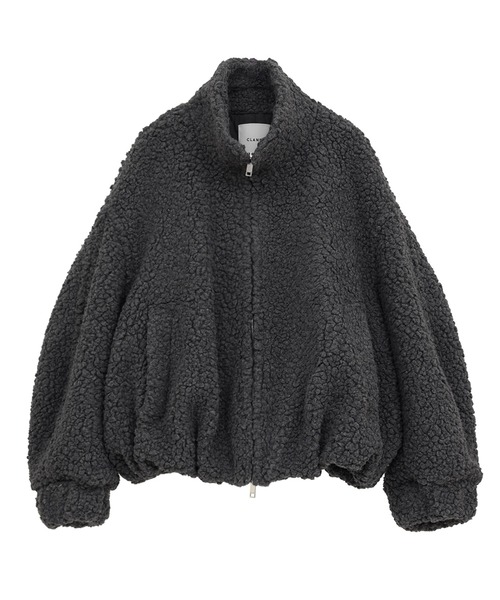 CLANE（クラネ）の「【CLANE/クラネ】BALLOON BOA BLOUSON/バルーンボアブルゾン（ブルゾン・レディース・ブラウン/グレー/アイボリー・1）」の2枚目の写真