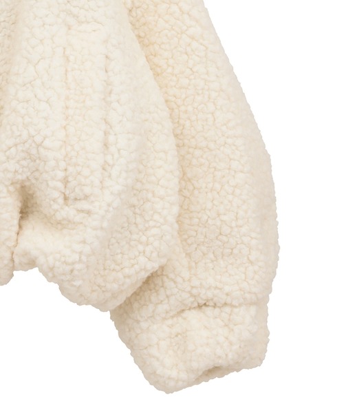 CLANE（クラネ）の「【CLANE/クラネ】BALLOON BOA BLOUSON/バルーンボアブルゾン（ブルゾン・レディース・ブラウン/グレー/アイボリー・1）」の4枚目の写真