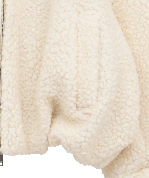 CLANE（クラネ）の「【CLANE/クラネ】BALLOON BOA BLOUSON/バルーンボアブルゾン（ブルゾン・レディース・ブラウン/グレー/アイボリー・1）」の5枚目の写真