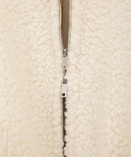 CLANE（クラネ）の「【CLANE/クラネ】BALLOON BOA BLOUSON/バルーンボアブルゾン（ブルゾン・レディース・ブラウン/グレー/アイボリー・1）」の7枚目の写真