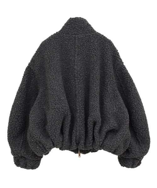 CLANE（クラネ）の「【CLANE/クラネ】BALLOON BOA BLOUSON/バルーンボアブルゾン（ブルゾン・レディース・ブラウン/グレー/アイボリー・1）」の9枚目の写真