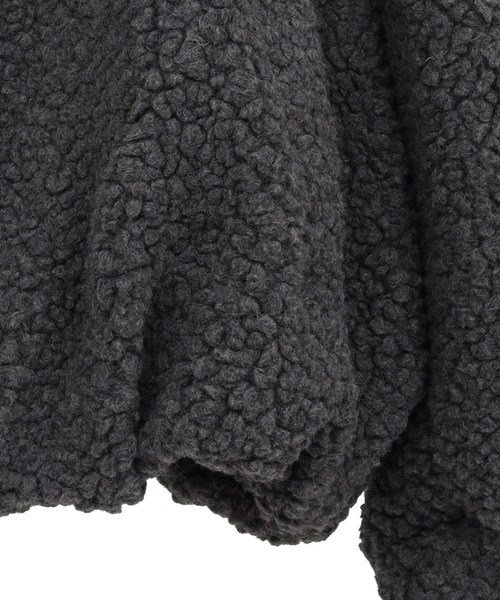 CLANE（クラネ）の「【CLANE/クラネ】BALLOON BOA BLOUSON/バルーンボアブルゾン（ブルゾン・レディース・ブラウン/グレー/アイボリー・1）」の12枚目の写真