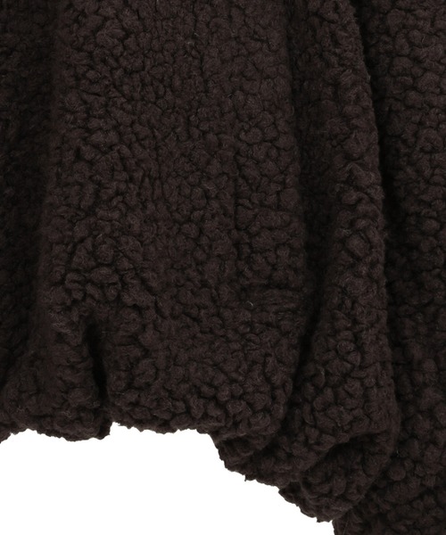 CLANE（クラネ）の「【CLANE/クラネ】BALLOON BOA BLOUSON/バルーンボアブルゾン（ブルゾン・レディース・ブラウン/グレー/アイボリー・1）」の19枚目の写真